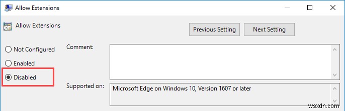 How to Block the Install of Extensions in the Edge Browser