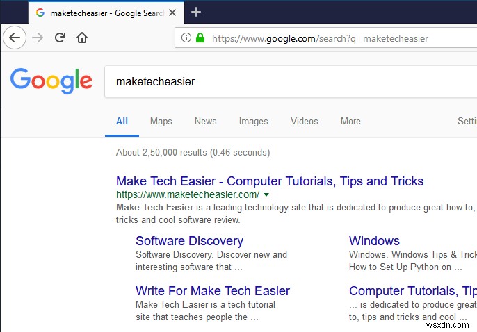Make Google The Default Search Engine for Start Menu Search in Windows 10