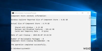 How to View and Clean Component Store on Windows 10