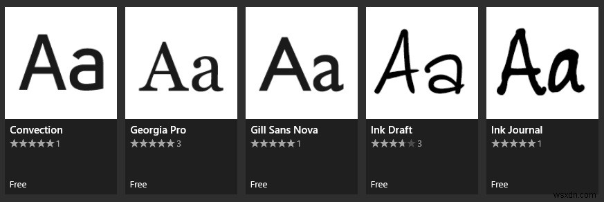 How to Download Fonts from the Microsoft Store in Windows 10