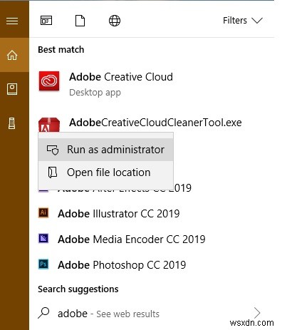 How to Uninstall Adobe Creative Cloud Products from Windows 10 PC