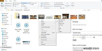 How to Resize Desktop Icons, Fonts and Other Display Items in Windows 10