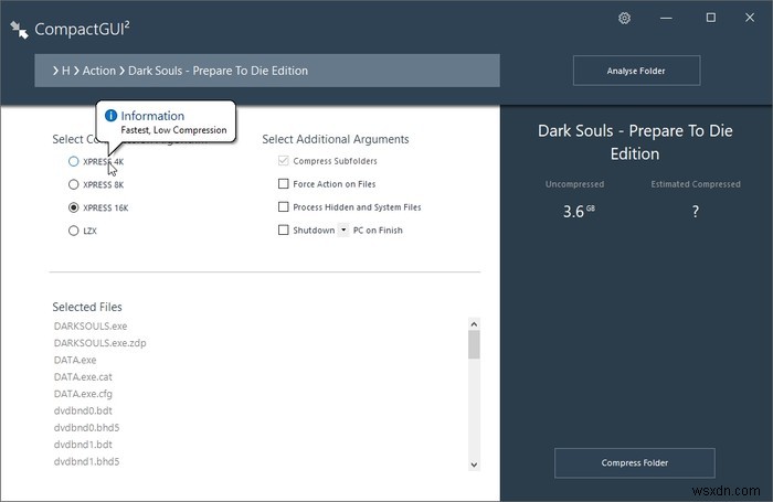 How to Free Up your Hard Disk Space with CompactGUI