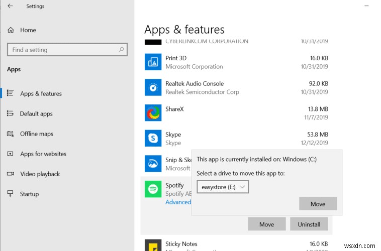How to Move Windows Programs to Another Drive