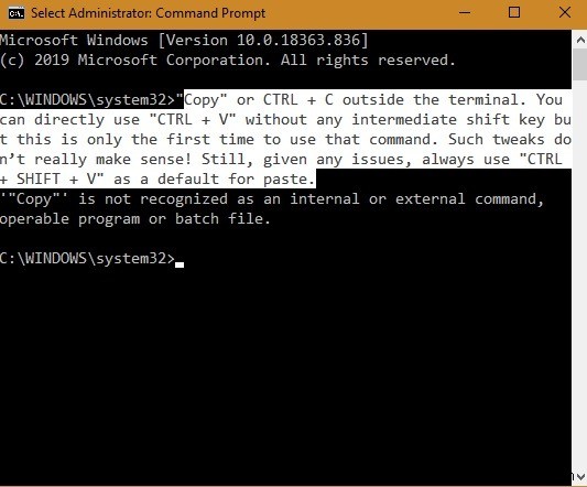 How to Enable Copy-Paste in Windows 10 Command Prompt