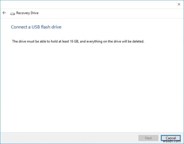 How to Create a Windows 10 Recovery Drive