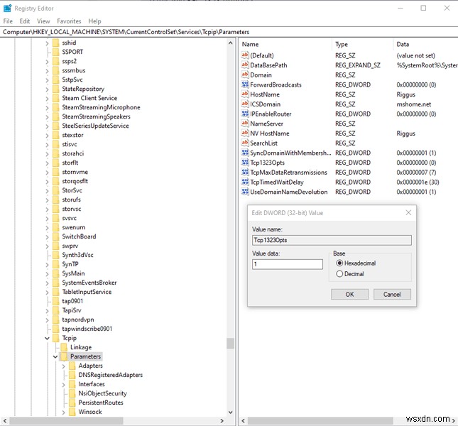 8 Ways to Increase Network Speed via Regedit in Windows 10