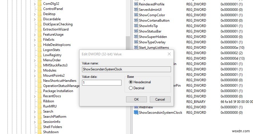 How to Show Seconds in the Windows 10 Taskbar Clock
