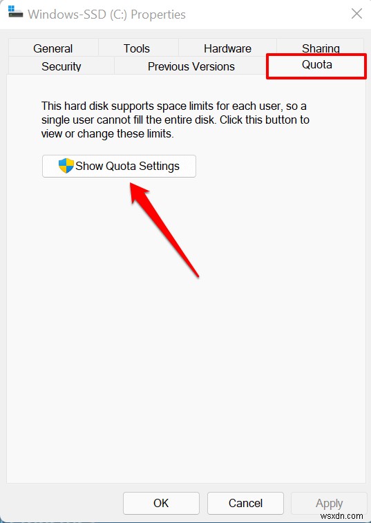 How to Set Disk Quotas for Users in Windows 11