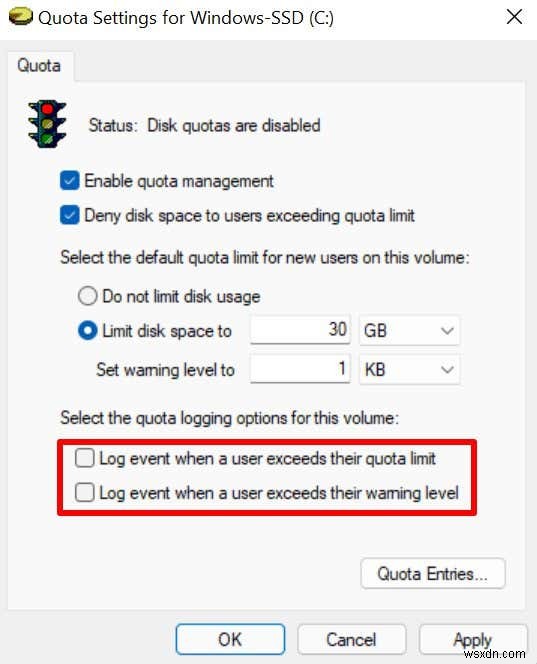 How to Set Disk Quotas for Users in Windows 11