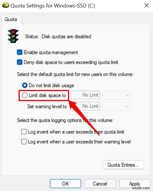 How to Set Disk Quotas for Users in Windows 11