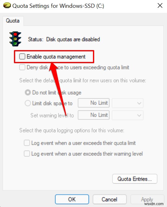 How to Set Disk Quotas for Users in Windows 11