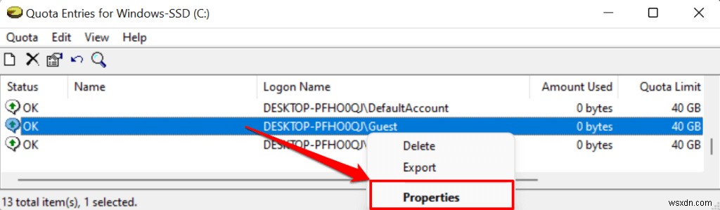 How to Set Disk Quotas for Users in Windows 11