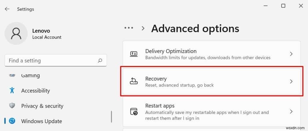 How to Factory Reset Windows 11