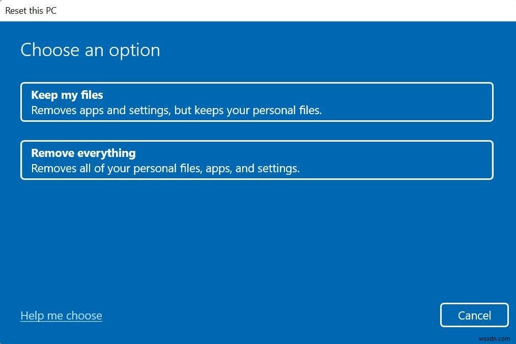How to Factory Reset Windows 11