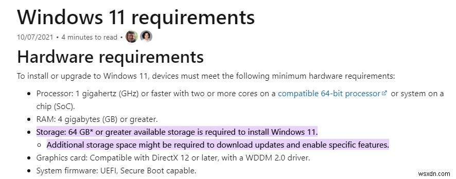 How Much Space Does Windows 11 Take Up?