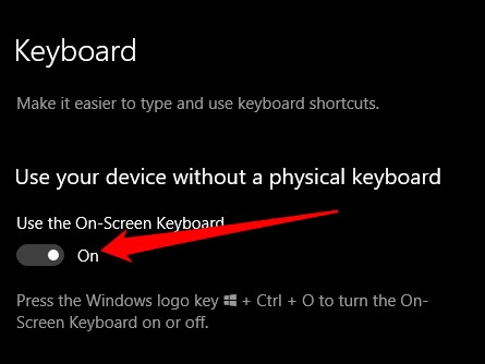 8 Ways to Enable On-Screen Keyboard on Windows 10