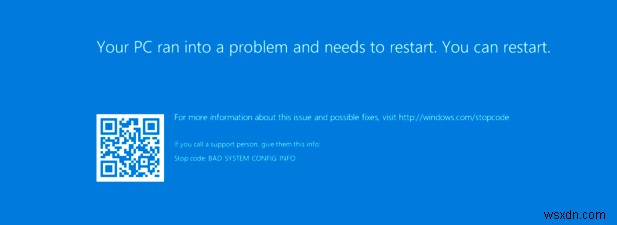 How to Fix a Bad System Config Info BSOD Error in Windows 10