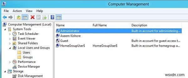 Log on as Administrator in Windows 10