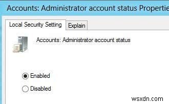 Log on as Administrator in Windows 10
