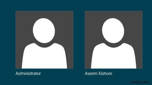 Log on as Administrator in Windows 10