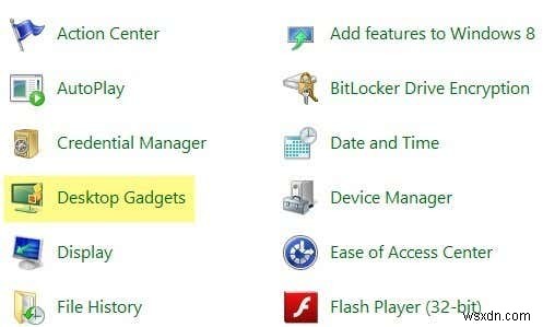 Windows 8/10 Desktop Gadgets