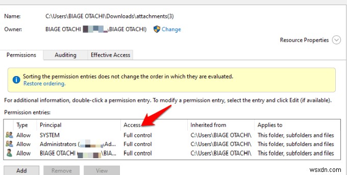 Fix “You need permission to perform this action” Error