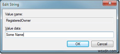Change the Registered Owner Name in Windows 7/8/10