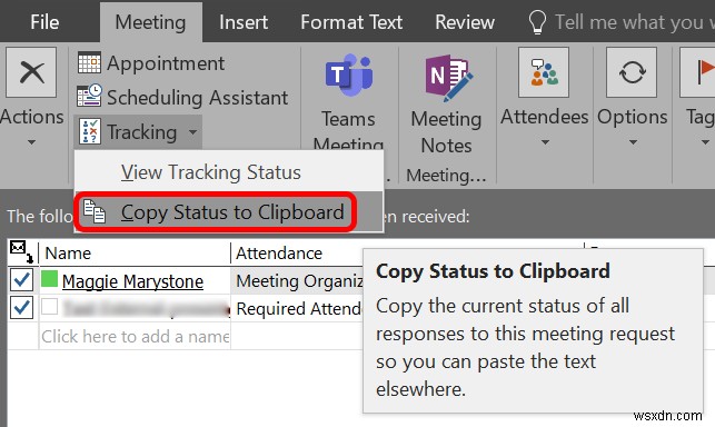 How To Use Outlook Meeting Tracking to See Who Accepted
