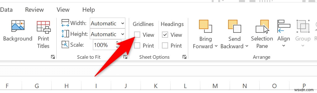 How to Remove Gridlines in Excel