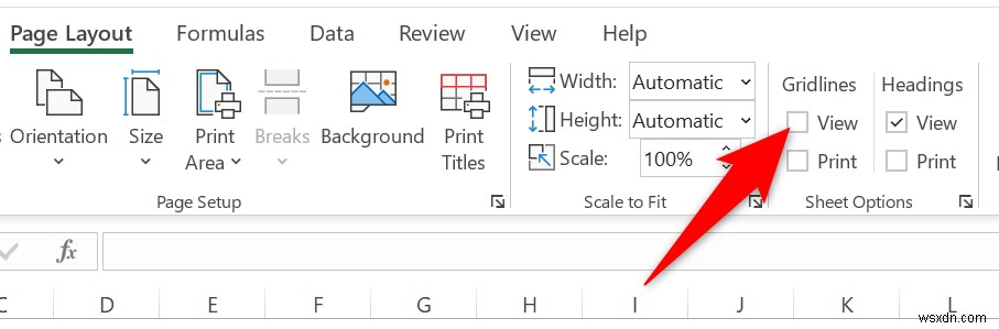 How to Remove Gridlines in Excel