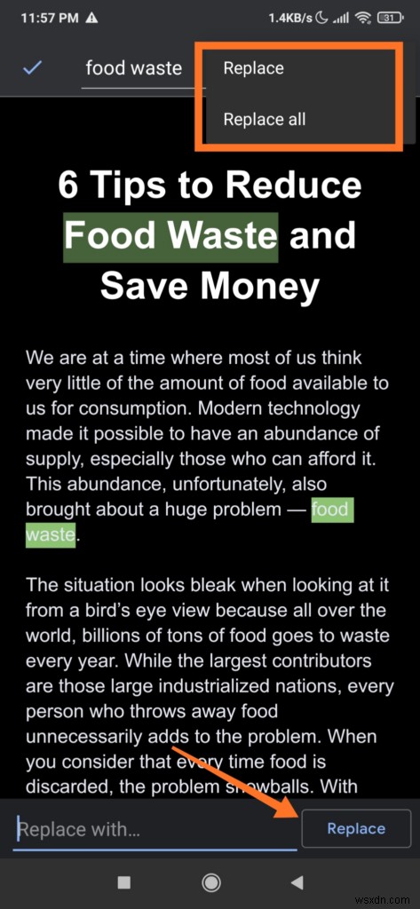 How to Find and Replace Words in MS Word and Google Docs