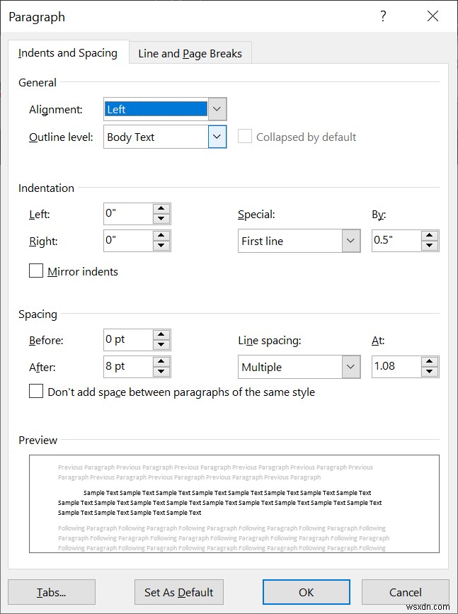 How to Fix Hanging Indentation in Word