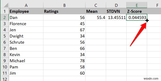 How to Calculate Z-Score in Excel