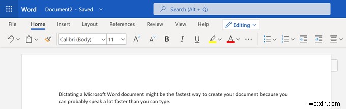How to Dictate Documents in Microsoft Word