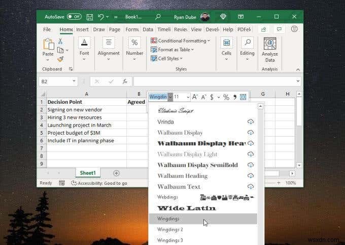 4 Ways to Use a Check Mark in Excel