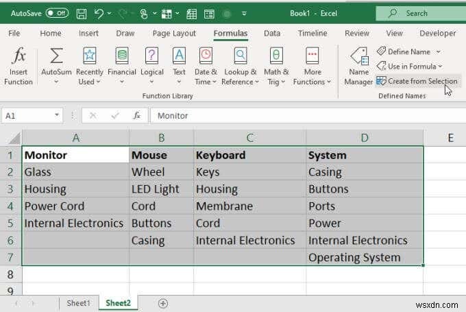 How to Create Multiple Linked Drop Down Lists in Excel