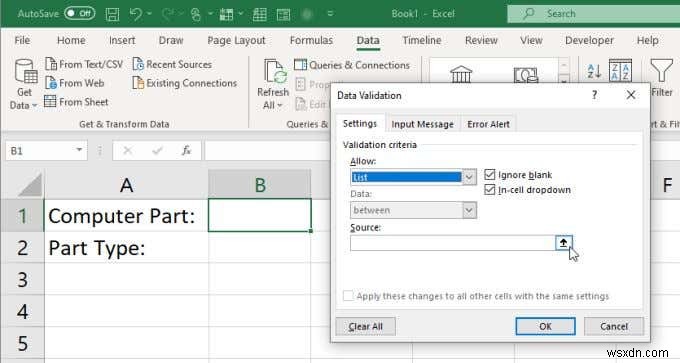 How to Create Multiple Linked Drop Down Lists in Excel