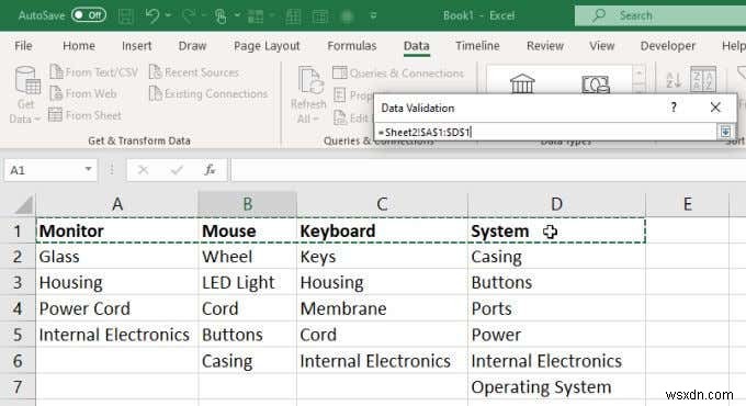 How to Create Multiple Linked Drop Down Lists in Excel