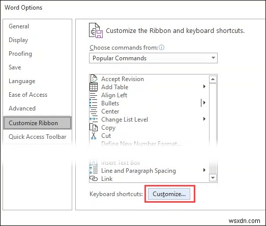 Create or Generate Keyboard Shortcuts for Microsoft Office