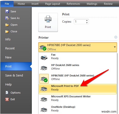 How to Convert a Word Document to PDF