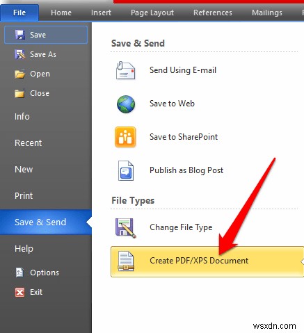 How to Convert a Word Document to PDF