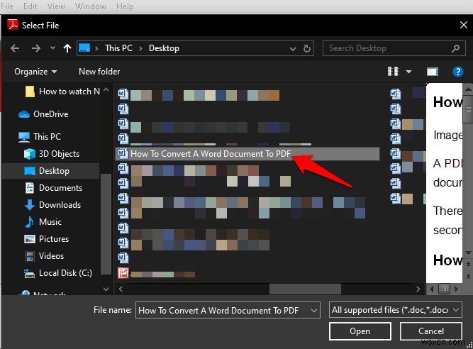 How to Convert a Word Document to PDF