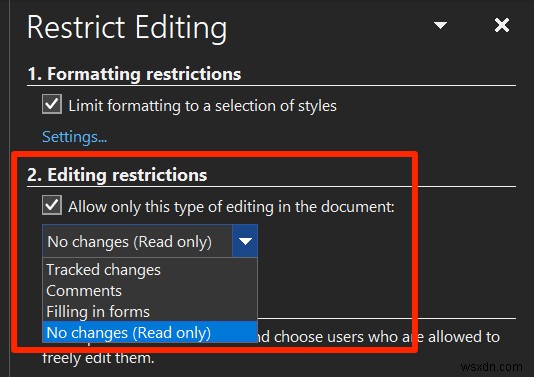 How to Restrict Editing on Word Documents
