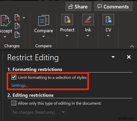 How to Restrict Editing on Word Documents