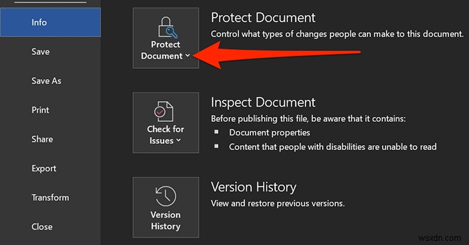 How to Restrict Editing on Word Documents