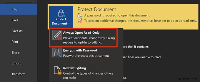 How to Restrict Editing on Word Documents