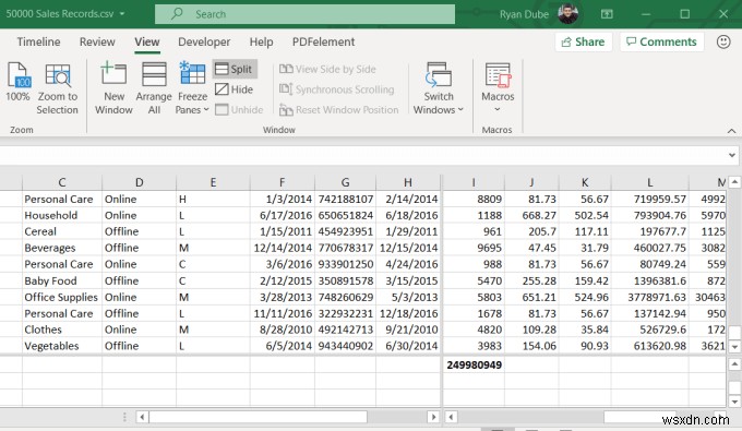 How To Fix a Row In Excel