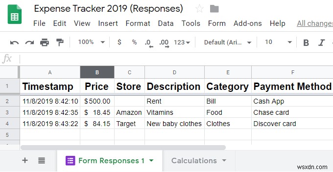 How To Use Google Forms As An Expense Tracker
