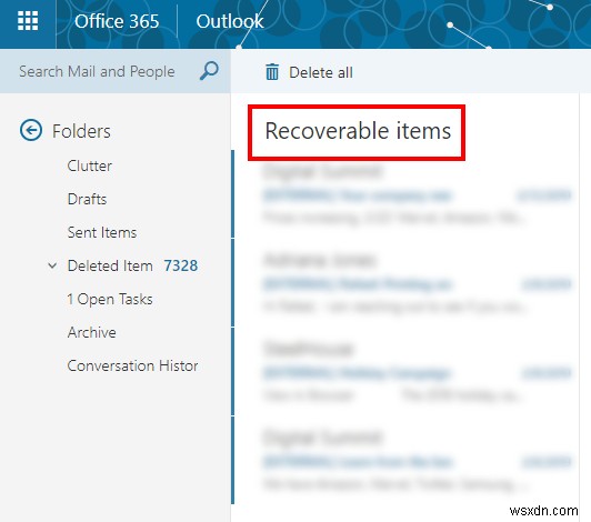 How to Recover Deleted Emails in Office 365